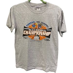 Step Ahead Sportswear Kansas vs Memphis 2008 Basketball Championship Game Sz S